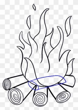 Camp Fire At Getdrawings - Drawing Clipart