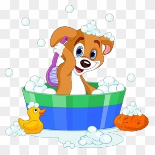 Cartoon Dog Having A Mesefigur K Pinterest - Cachorro Tomando Banho Vetor Clipart