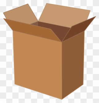 Cardboard Box Paper Packaging And Labeling - Cardboard Box Clipart
