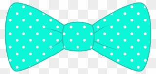 Bow Tie Necktie Blue Clip Art - Polka Dot Bow Tie Clipart - Png Download