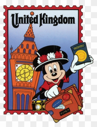 Mickey Mouse In The United Kingdom Section Of The World - Mickey Mouse In Uk Clipart