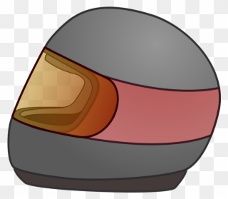 Clip Arts Related To - Cartoon Car Racing Helmet - Png Download