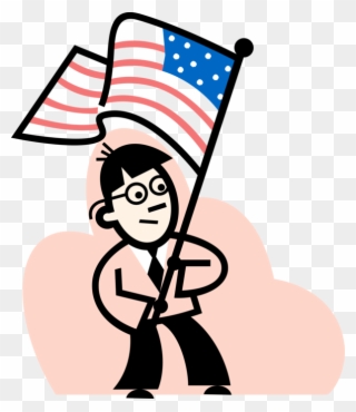 Waves American Flag Image Png Black And White Library - People Shaking Hands Clip Art Transparent Png
