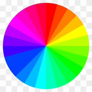 Colored Clip Art - Color Wheel Transparent Background - Png Download