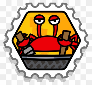 Crab Attack Stamp - Club Penguin Attack Stamp Clipart