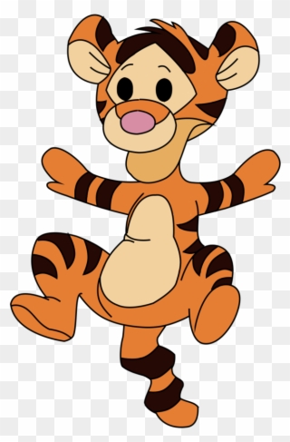 Tigger, Winnie The Pooh, Clip Art, January, Pooh Bear, - Baby Tigger From Winnie - Png Download