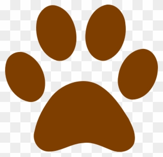 Grizzly - Bear - Paw - Print - Clipart - Dog Paw Clipart Brown - Png Download