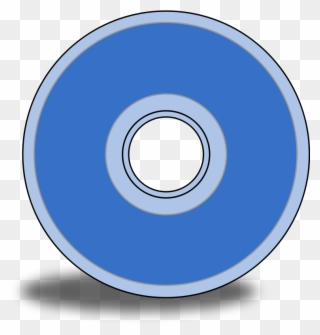 Technology Clip Art Download - Cd Blue - Png Download