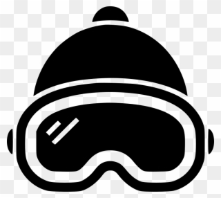Png Free Library Skiier Snowboarding Goggles And Beanie - Snowboarding Icon Clipart