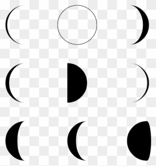 Moon Phase - Moon Phases Icon Clipart