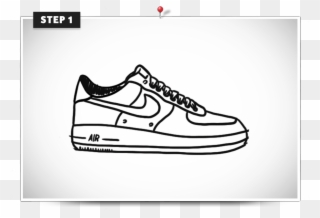 Footprints Clip Art - Air Force One Drawing Easy - Png Download