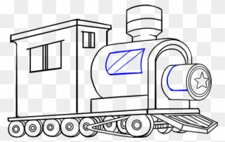 How To Draw A Train In A Few Easy Steps Easy Drawing - Drawing Clipart