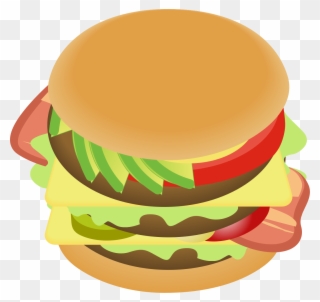 Cheeseburger Hamburger Veggie Burger Bacon Fast Food - ハンバーガー イラスト ベクター フリー Clipart