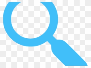 Search Icon Blue - Circle Clipart