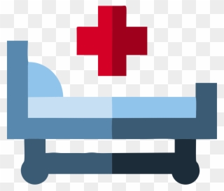Healthcare Clipart Health Center - Medical Bed Icon - Png Download