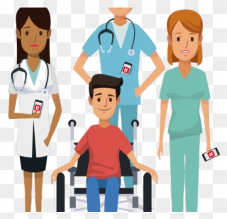 Staff Clipart Healthcare Staff - Clipart Health Care Professionals - Png Download