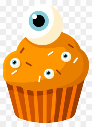 Image For Cupcakes Halloween 20 Clip Art - Cake - Png Download
