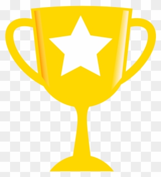 Trophy Clip Art The Cliparts - Trophy With Star Clipart - Png Download