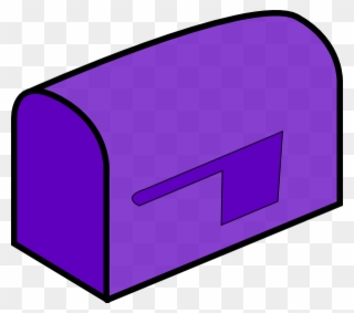 Purple Mailbox Clip Art - Purple Mailbox Clipart - Png Download
