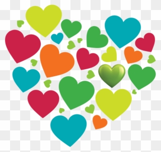 Diversity And Inclusion - Coloured Heart Images Png Clipart