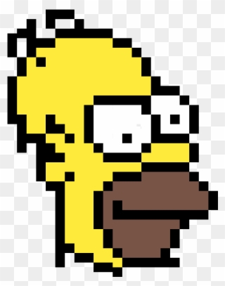 Homer Simpson Sorush - Homer Pixel Art Clipart