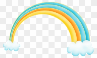 Sol, Lua, Nuvem E Etc - Rainbow Clipart