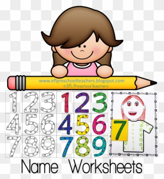 Names Can Be Written With A Crayon, A Pencil And Even - Teacher Clipart