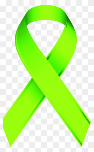 Lime Green Awareness Ribbon Clip Art - Non Hodgkin's Lymphoma Green Ribbon - Png Download