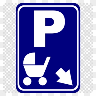 Pram Parking Sign Clipart Car Park Disabled Parking - Pram Parking - Png Download
