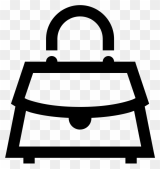 There Is A Handle At The Very Top - Bolso Icono Clipart