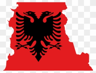 Albania Flag Clipart Big - Albanian Flag - Png Download