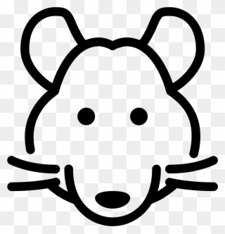This Is An Icon Depicting The Year Of The Rat - Rat Head Png Clipart