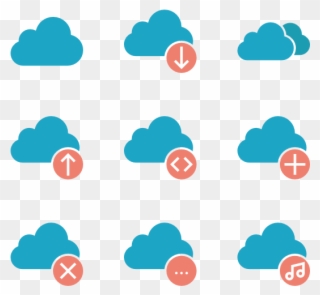 Cloud Computing Icon Set - Icons Cloud Computing Png Clipart