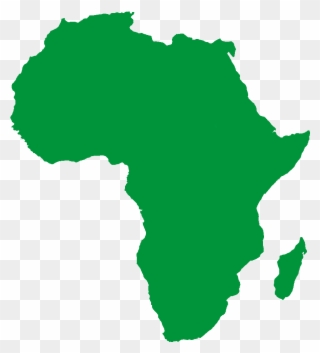 4 Clipart - Black African Map Png Transparent Png