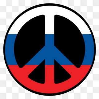 Russia Peace Symbol Flag 4 Scallywag Peacesymbol - Russian Symbol For Peace Clipart