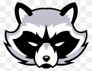 Raccoon Face Logo Clipart