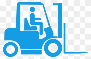 Forklifts Singapore - Forklift Logo Blue Clipart