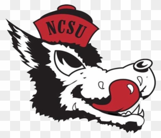 Nc State Wolfpack - Nc State Slobbering Wolf Clipart