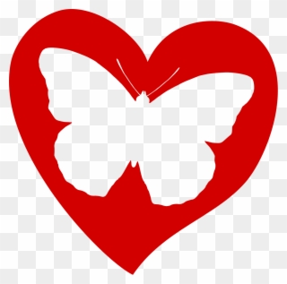 Butterfly S Clipart 3 Sign - Butterfly And Hearts Clipart - Png Download