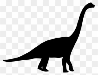 Brachiosaurus Clipart Svg - Brachiosaurus Dinosaur Silhouette Png Transparent Png