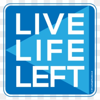 Live Life Left Blue Mousepad Clipart