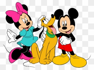 Mickey Minnie And Pluto Clip Art 2 Disney Galore - Mickey And Minnie And Pluto - Png Download