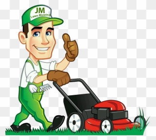 Clip Art Free Library Gardener Clipart Lawn - Lawn Mowing - Png Download