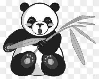 Giant Panda Clipart - Chinese Panda Drawing - Png Download