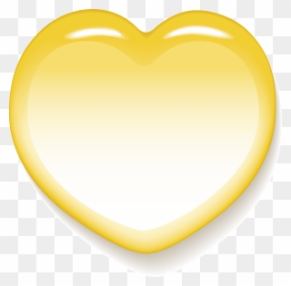 Yellow Heart Cliparts 5, Buy Clip Art - Heart - Png Download