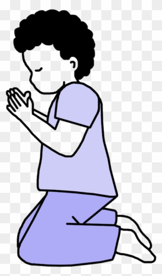 Praying Boy Christian Religious Prayer Plaque Gift - Prayer Clipart