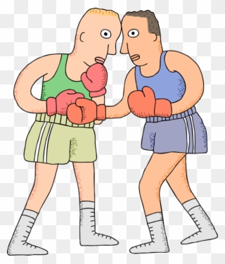 Vector Freeuse Stock Fighter Clipart Olympic Boxing - Boxing Cartoon - Png Download
