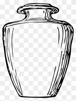 Vector - Coloring Picture Of Jar Clipart
