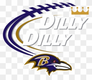 Dilly Dilly Women's Crew Neck Sweater - Baltimore Ravens 1996 Logo Clipart