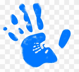 Handprint - Hand Slap Clip Art - Png Download